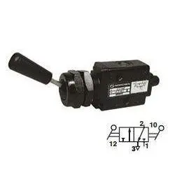 03029622 : Norgren Super X Valve, 2-Position, 3-Way, Spool Configuration 1 Blocked, 2 To 3 In Neutral, 1/8 Npt, Inline, Manual, L 1