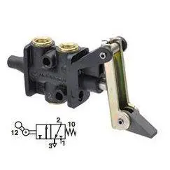 03041022 : Norgren Super X Valve, 2-Position, 3-Way, Spool Configuration 1 Blocked, 2 To 3 In Neutral, 1/8 Npt, Inline, Mechanical 1