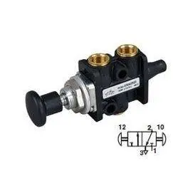 03062522 : Norgren Super X Valve, 2-Position, 3-Way, Spool Configuration 1 Blocked, 2 To 3 In Neutral, 1/4 Npt, Inline, Manual, K 1