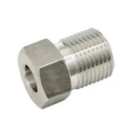 0318-4H : Upc 1/4" Hp Gland Nut, Stainless Steel - 60,000Psi 1