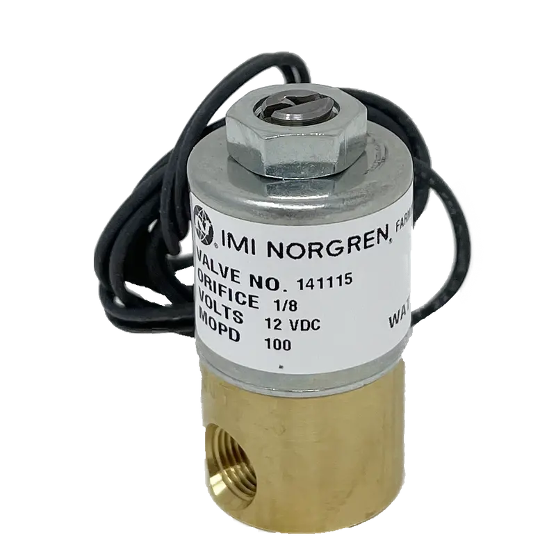 141115-02-12Vdc : Norgren Kip Series 1, 1/8 Npt Ports, Grommet Housing, 2Wnc, Fluorocarbon Seal 1