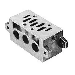 239-238B : Norgren Size 1 Iso Star Series Modular Sub-Base, 1/4 Non-Threaded Bottom Ports, For Use With Our Modular Sub-Base Thr 1