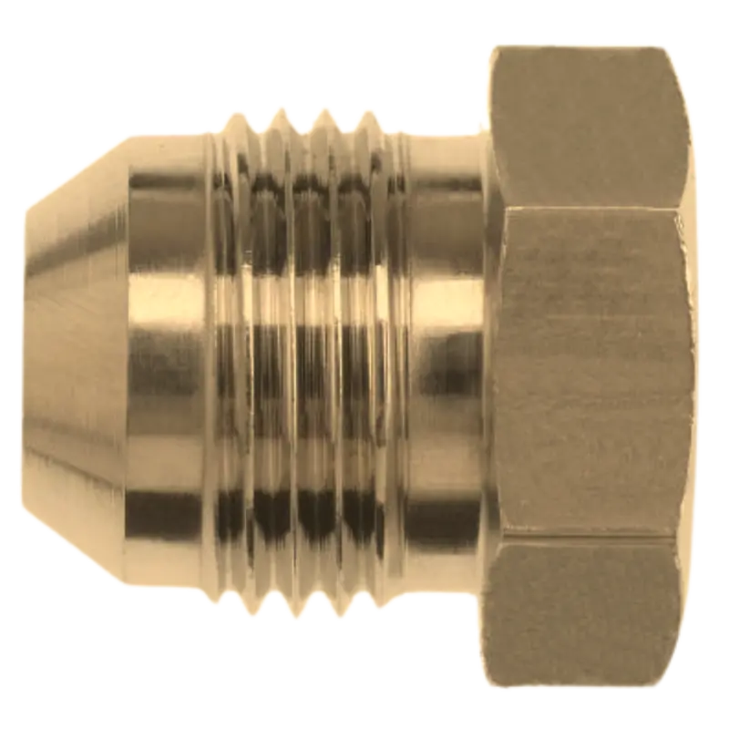 2408-06-B : Onehydraulics Brass Plug, 9/16-18 (-06) Male Jic 1