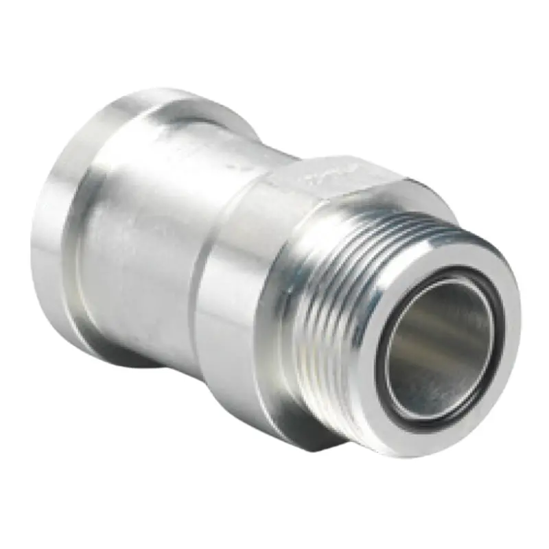 304-24-24 : Afp Split Flange Adapter, Steel, Straight, 1.5 (1-1/2") Male Orfs Side 1, 1.5 (1-1/2") C61 Flange Side 2 1