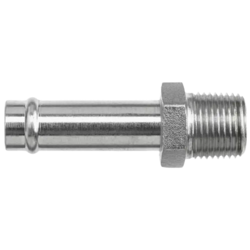 4404-20-16 : Onehydraulics Straight Steel Adapter, 1.25" (-20) Hose Barb Od X 1-11-1/2 (-16) Male Nptf 1
