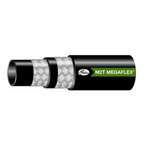 4M2tx150reel X150ft : Gates M2t Megaflex Hose, 100R16, 0.25 (1/4") Id, 0.56" Od, 6000Psi Operating, 24000Psi Burst, 1.5" Bend, 2-Wire, -40F To +212F, One 150-Ft Reel Of Hose 1