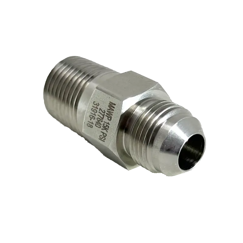 5404-8N4j : Upc 1/2" Male Npt X 1/4" Male Jic, Stainless Steel, 15,000Psi 2