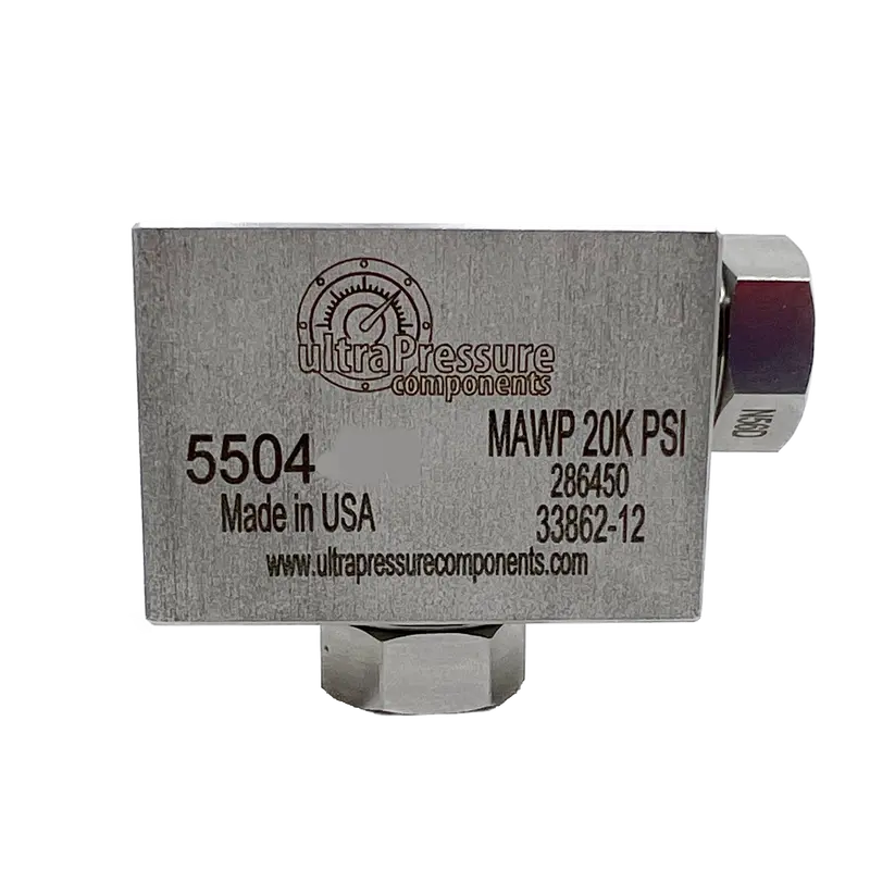 5504-12M : Upc 3/4" Mp Female Elbow 90, Stainless Steel - 20,000Psi 1