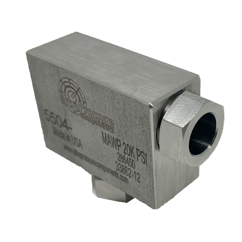 5504-16M : Upc 1" Mp Female Elbow 90, Stainless Steel - 20,000Psi 2