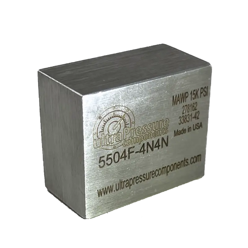 5504F-8N8n : Upc 1/2" Female Npt X 1/2" Male Npt 90, Stainless Steel, 15,000Psi 2