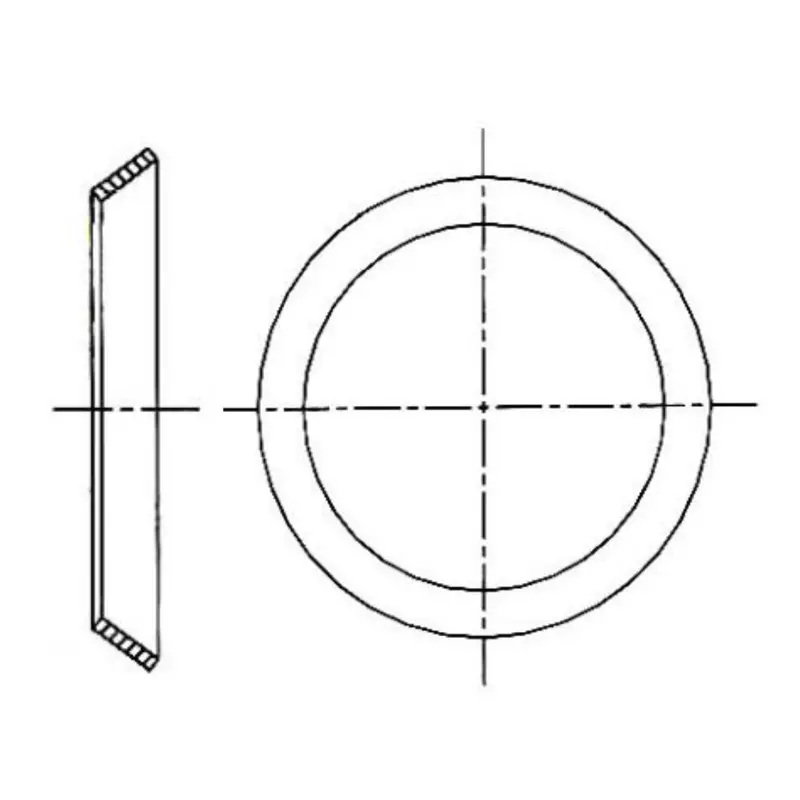 6000-03-Ss : Onehydraulics Stainless Sae Nwo Backup Conical Washer, 3/16" (-03) Nominal Tube Od 2