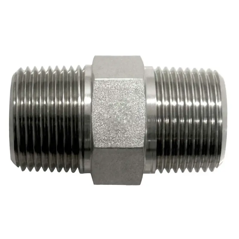 7030-08-08: Onehydrauics Straight Steel Rigid Adapter, 1/2-14 (-08) Male Npt X 1/2-14 (-08) Male Bspt, 6000Psi 1