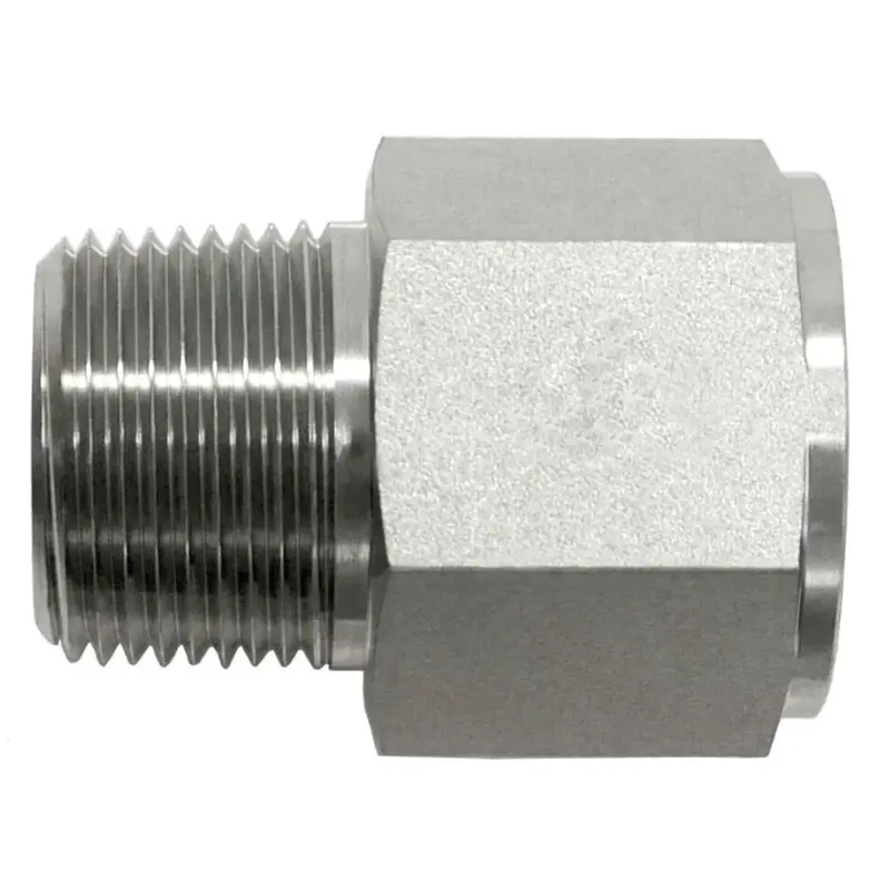 7033-12-12 : Onehydraulics Straight Steel Rigid Adapter, 3/4-14 (-12) Male Npt X 3/4-14 (-12) Female Bspp, 4000Psi 1