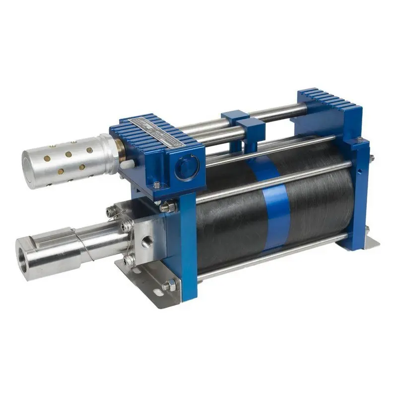 7L-Dd-120 : Hii Air-Driven Liquid Pump, 7" Double Acting, Double Air Drive, 18000Psi, 4.7In3 (77.01Cc), 1-1/4" Npt Inlet, 9/16" Mp Outlet 1
