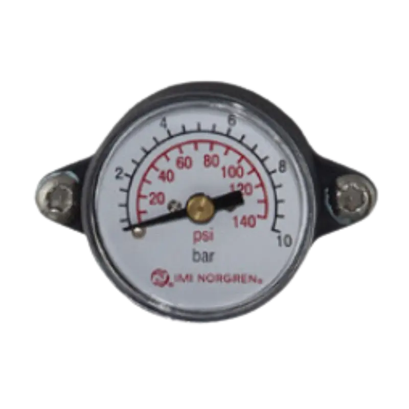 820073-01Kit : Norgren Excelon Plus Integrated 140Psi (10 Bar) Dual Scale Pressure Gauge 1