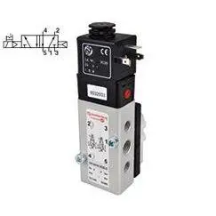 9710010303602400 : Herion 97100 Namur Series 24Vdc 5/2 Solenoid/Solenoid With 1/4 Npt Ports, No Connector 1