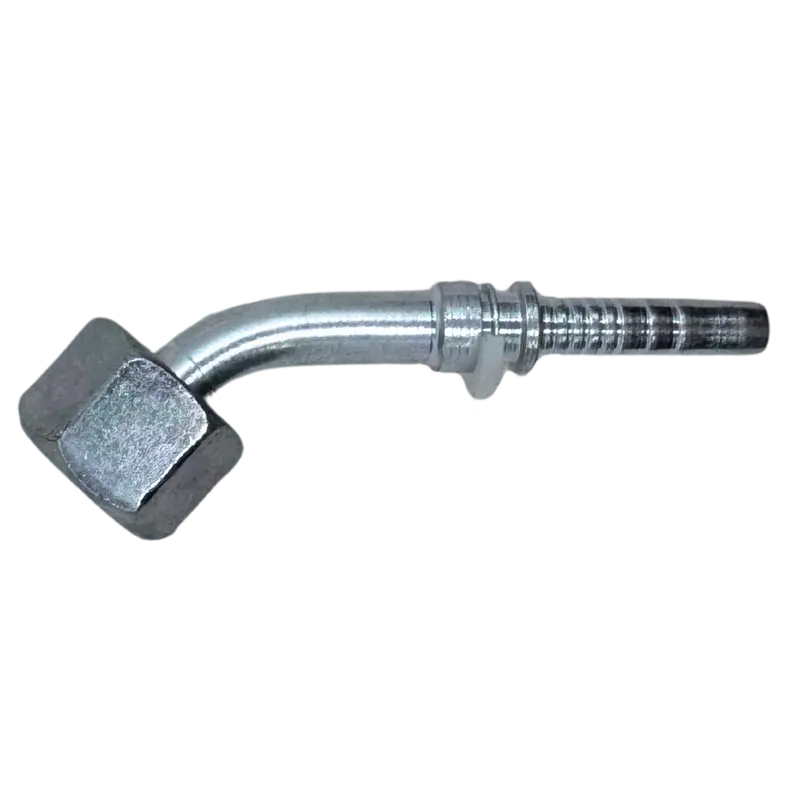 A-0404-Fbo4 : Alfagomma 45-Degree Steel Fitting Insert, 1/4 (-04) Hose X 1/4-19 (-04) Female Bsp Swivel 1