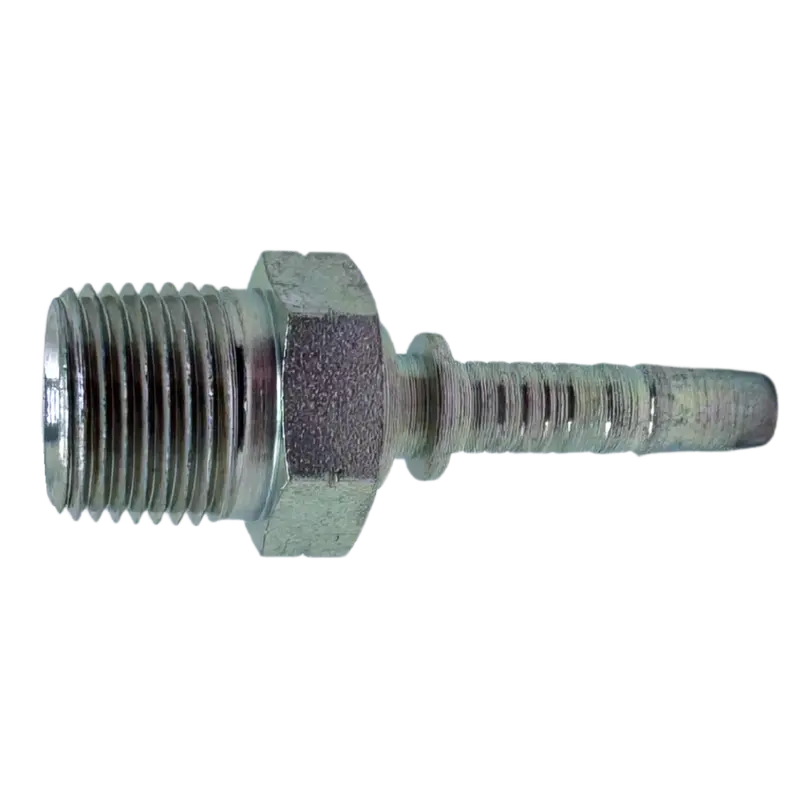 A-0406-Mnpt : Alfagomma Straight Steel Fitting, 1/4 (-04) Hose X 3/8-18 (-06) Male Nptf 1