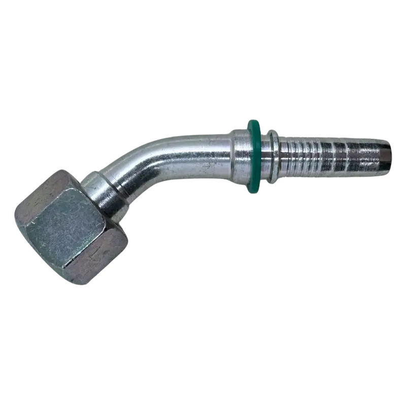 A-0606-Fbo4 : Alfagomma 45-Degree Steel Fitting Insert, 3/8 (-06) Hose X 3/8-19 (-06) Female Bsp Swivel 1