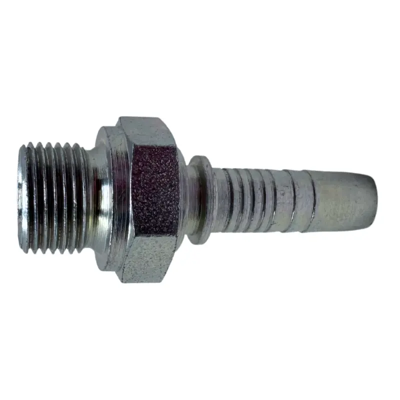 A-0606-Mbpp : Alfagomma Straight Steel Fitting Insert, 3/8 (-06) Hose X 3/8-19 (-06) Male Bspp 1