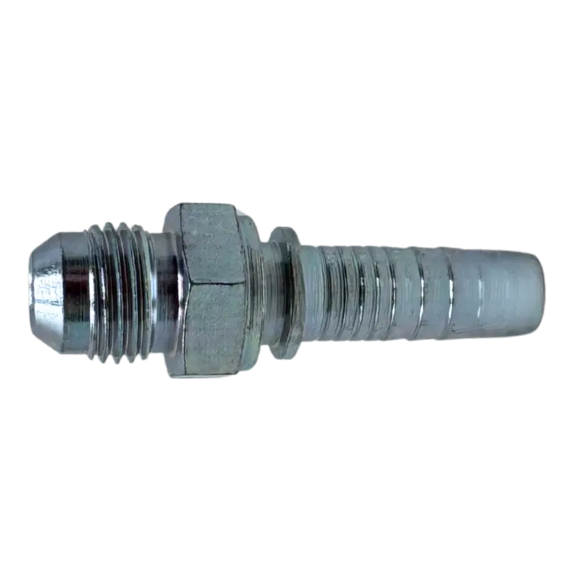 A-0606-Mjic : Alfagomma Straight Steel Fitting Insert, 3/8 (-06) Hose X 9/16-18 (-06) Male Jic 1