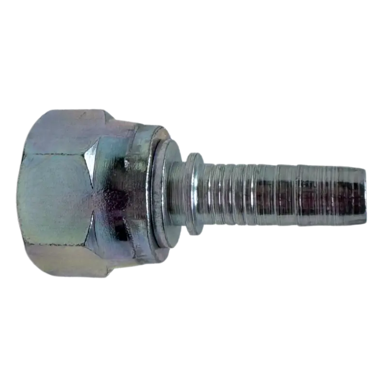 A-0608-Fjsh : Alfagomma Straight Steel Fitting Insert, 3/8 (-06) Hose X 3/4-16 (-08) Female Jic 1