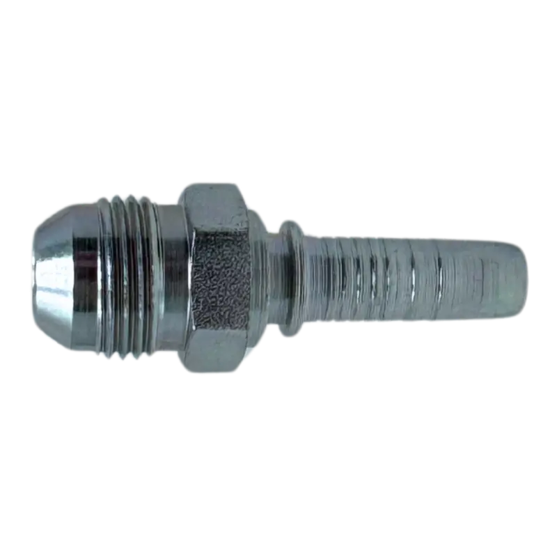 A-0608-Mjic : Alfagomma Straight Steel Fitting Insert, 3/8 (-06) Hose X 3/4-16 (-08) Male Jic 1