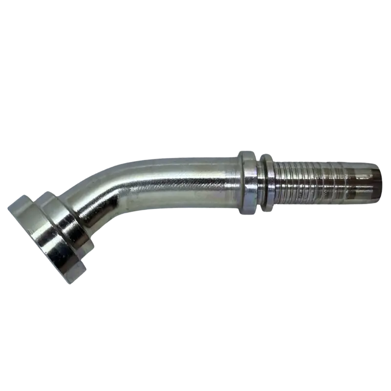 A-0808-C614 : Alfagomma 45-Degree Steel Fitting Insert, 1/2 (-08) Hose X 1/2 (-08) Code 61 Flange, 5000Psi 1