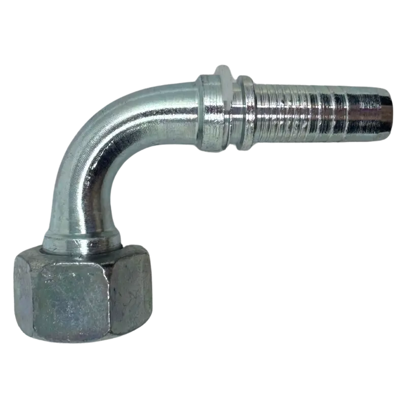 A-0808-Fbo9 : Alfagomma 90-Degree Steel Fitting Insert, 1/2 (-08) Hose X 1/2-14 (-08) Female Bsp Swivel 1