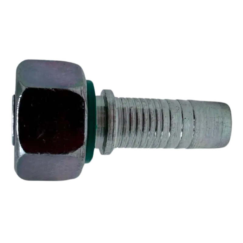 A-0808-Fbpo : Alfagomma Straight Steel Fitting Insert, 1/2 (-08) Hose X 1/2-14 (-08) Female Bsp Swivel 1