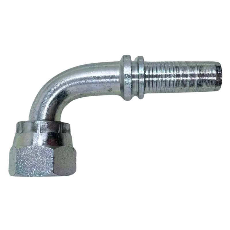 A-0808-Fo9s : Alfagomma 90-Degree Steel Fitting Insert, 1/2 (-08) Hose X 13/16-16 (-08) Female Orfs Swivel Short Drop 1