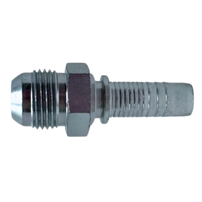 A-0810-Mjic : Alfagomma Straight Steel Fitting Insert, 1/2 (-08) Hose X 7/8-14 (-10) Male Jic 1