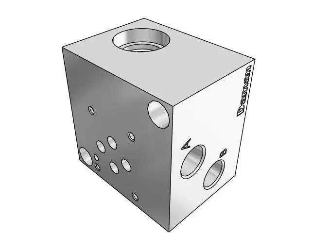 Ad03sprvs8s : Daman Subplate, Aluminum, 3000Psi, D03 (Ng6), Main Relief P To T, #8 Sae (1/2), With T-10A Sun Cavity 1