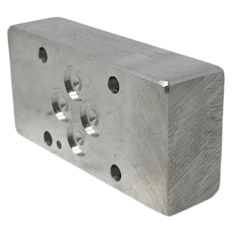 Ad03tpsd-Fire : Fire Sale Daman Aluminum Cavity Body, 3000 Psi, T10a Cavity Size, -6 Sae Ports, 2 Ports - All Sales Final 1