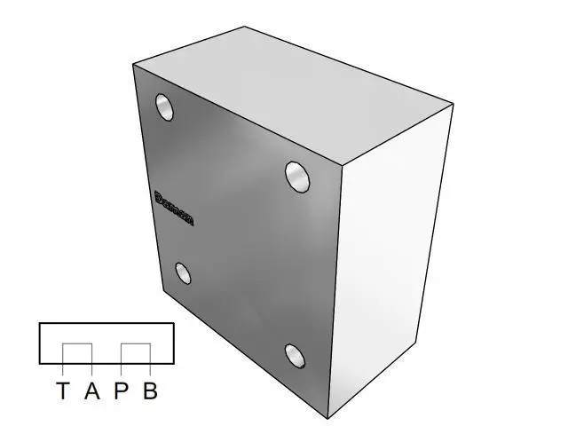 Ad05copb : Daman Cover (Blanking) Plate, Aluminum, 3000Psi, D05 (Ng10), Crossover Cover Plate, P To B, A To T 1
