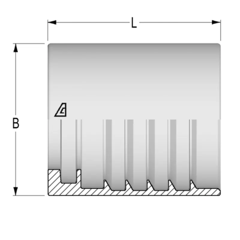 Af1-12 : Alfagomma Non-Skive Steel Ferrule, 3/4 (-12) 1