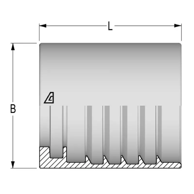 Af2-20 : Alfagomma Non-Skive Steel Ferrule, 1 1/4 (-20) 1