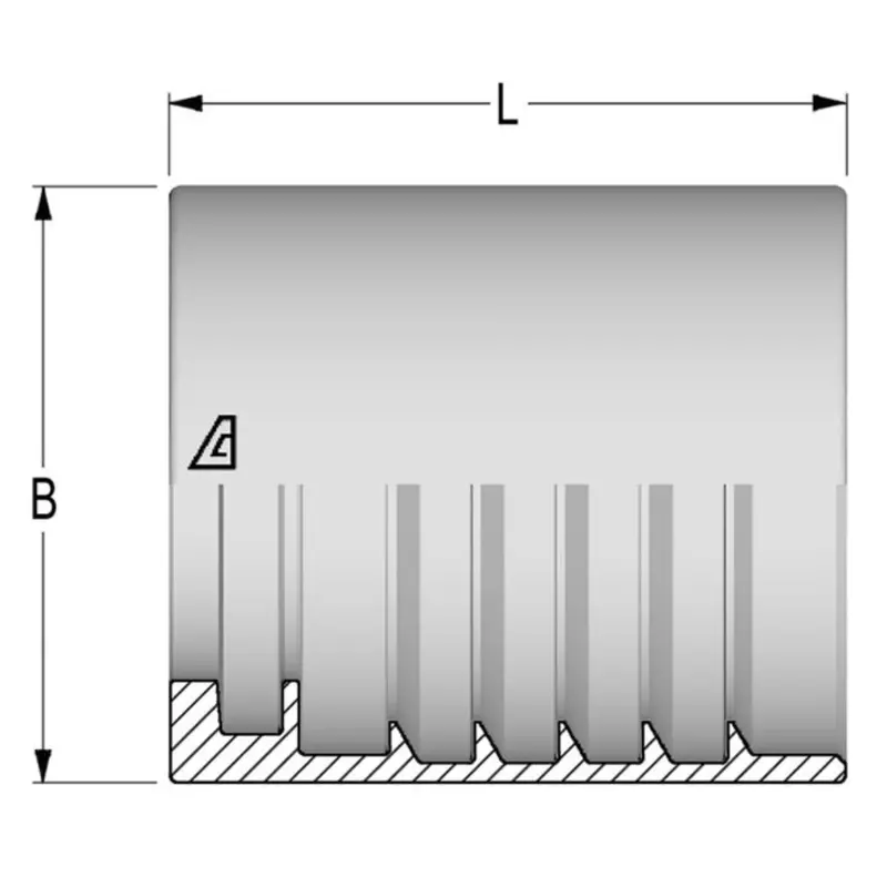 Af4-20 : Alfagomma Non-Skive Steel Ferrule, 1 1/4 (-20) 1