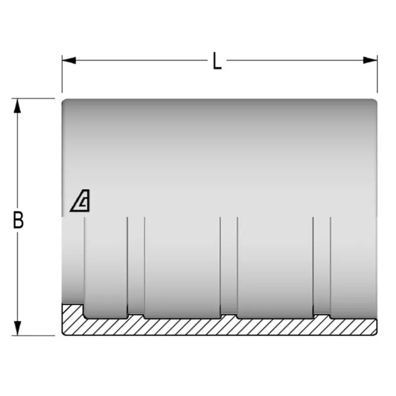 Afx-40 : Alfagomma Non-Skive Stainless Ferrule, 2 1/2 (-40) 1