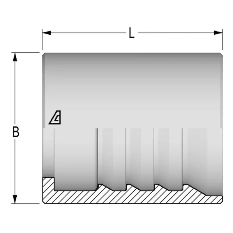As4-12 : Alfagomma Skive Steel Ferrules, 3/4 (-12) 1
