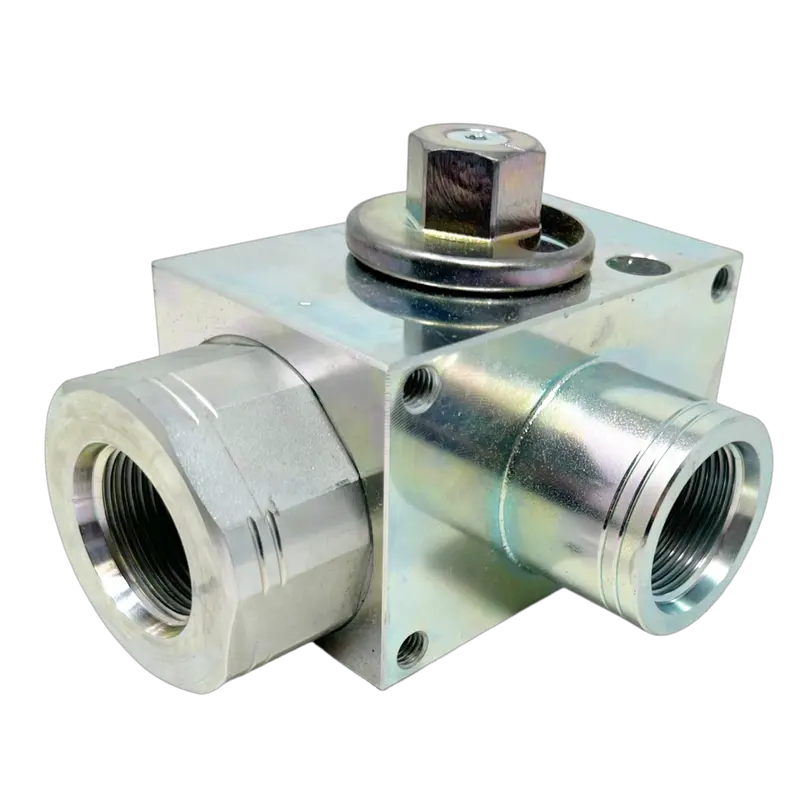 Av3ls#16-11Dv : Afp 3-Way Excavator Style Ball Valve, 5075Psi Rated, Steel, #16 Sae (1") 1