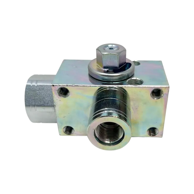 Av3ls#8-11Dv : Afp 3-Way Excavator Style Ball Valve, 5075Psi Rated, Steel, #8 Sae (1/2") 2