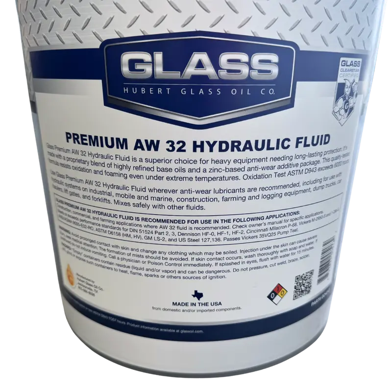 Aw32 5 Gallon : Hubert Glass Oil Premium Aw 32 Hydraulic Fluid 2