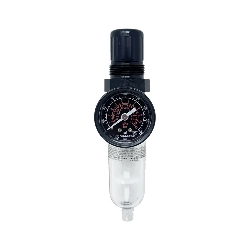 B07-102-A1ka : Norgren B07 Miniature Filter/Regulator With Autodrain, With Gauge, 1/8 Ptf Ports 1