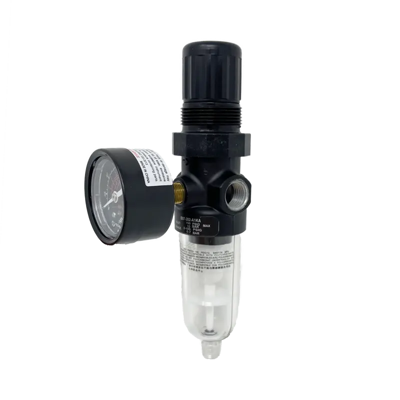 B07-102-A1ka : Norgren B07 Miniature Filter/Regulator With Autodrain, With Gauge, 1/8 Ptf Ports 2