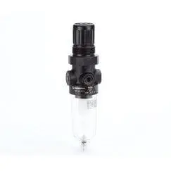 B07-205-A3ma : Norgren B07 Miniature Filter/Regulator, Metal Bowl, Relieving, Without Gauge, Automatic Drain, 40-Micron, 5 To 14 1