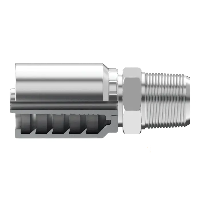 B2-Bm-1616: Continental Hose Fitting, 1" Hose Id X 1-11 Male Bspt, Straight Rigid Connection 1