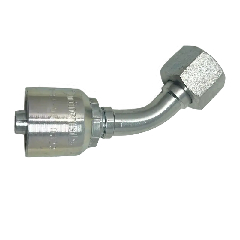 B2-Bpfx45-1212: Continental Hose Fitting, 0.75 (3/4") Hose Id X 3/4-14 Female Bspp, 45-Degree Swivel Connection 1