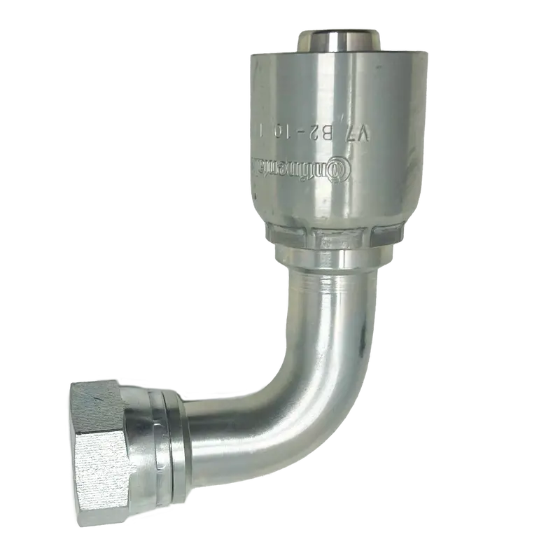 B2-Bpfx90-1010: Continental Hose Fitting, 0.625 (5/8") Hose Id X 5/8-14 Female Bspp, 90-Degree Swivel Connection 1
