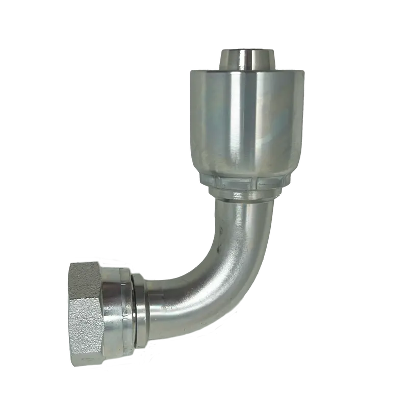 B2-Bpfx90-1212: Continental Hose Fitting, 0.75 (3/4") Hose Id X 3/4-14 Female Bspp, 90-Degree Swivel Connection 1